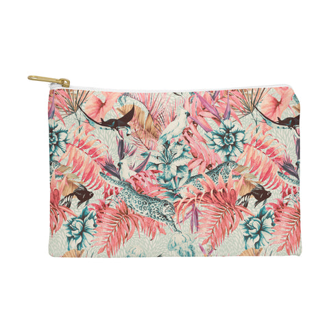 Marta Barragan Camarasa Tropical paradise pink Pouch