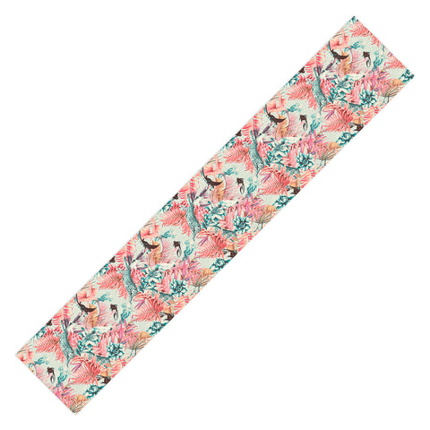 Marta Barragan Camarasa Tropical paradise pink Table Runner