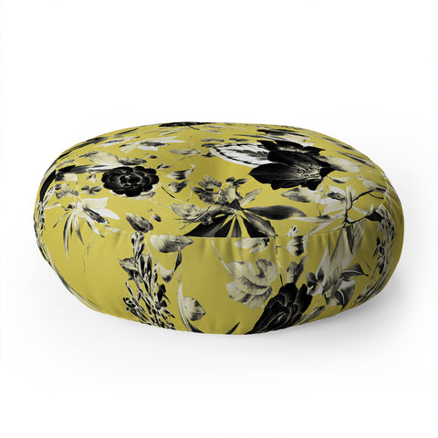 Marta Barragan Camarasa Two tone bloom Floor Pillow Round