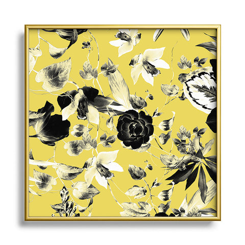 Marta Barragan Camarasa Two tone bloom Square Metal Framed Art Print