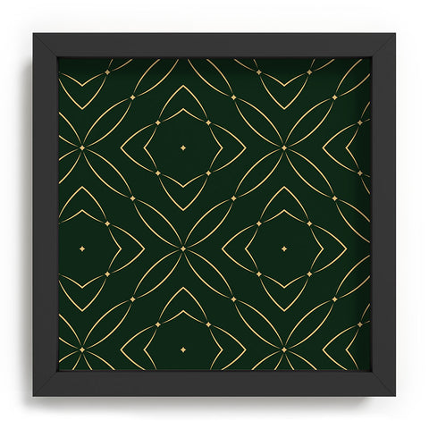 Marta Barragan Camarasa Vintage emerald pattern Recessed Framing Square
