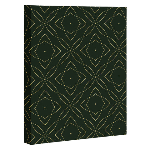 Marta Barragan Camarasa Vintage emerald pattern Art Canvas
