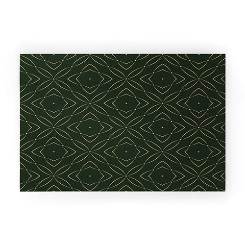 Marta Barragan Camarasa Vintage emerald pattern Welcome Mat
