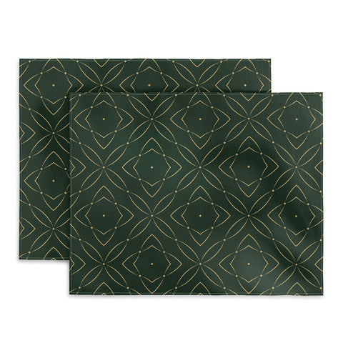 Marta Barragan Camarasa Vintage emerald pattern Placemat