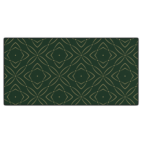 Marta Barragan Camarasa Vintage emerald pattern Desk Mat