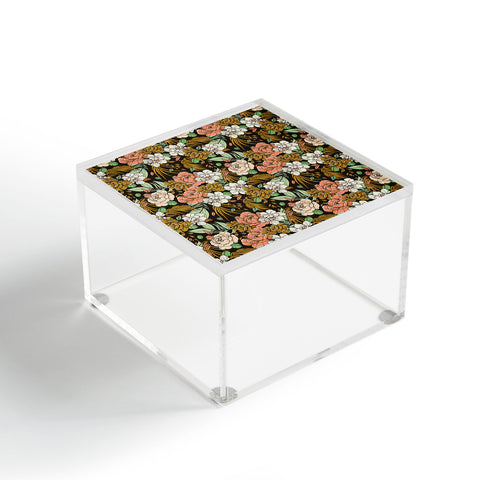 Marta Barragan Camarasa Vintage exotic flowery garden Acrylic Box