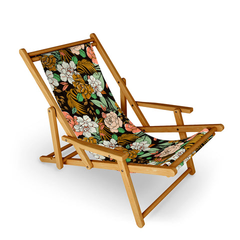 Marta Barragan Camarasa Vintage exotic flowery garden Sling Chair