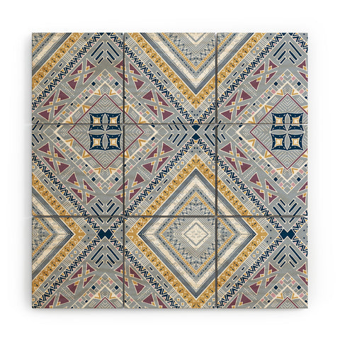 Marta Barragan Camarasa Vintage tribal boho Wood Wall Mural