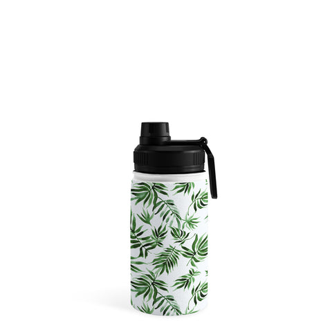 Marta Barragan Camarasa Watercolor green leaf Water Bottle