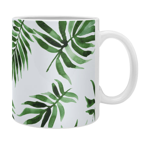 Marta Barragan Camarasa Watercolor green leaf Coffee Mug