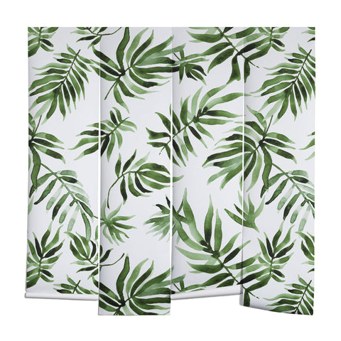 Marta Barragan Camarasa Watercolor green leaf Wall Mural