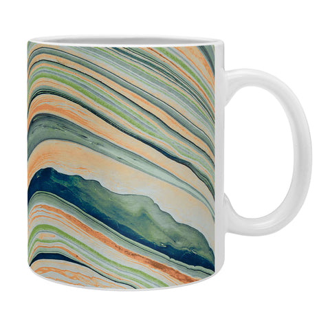 Marta Barragan Camarasa Watercolor marble waves Coffee Mug