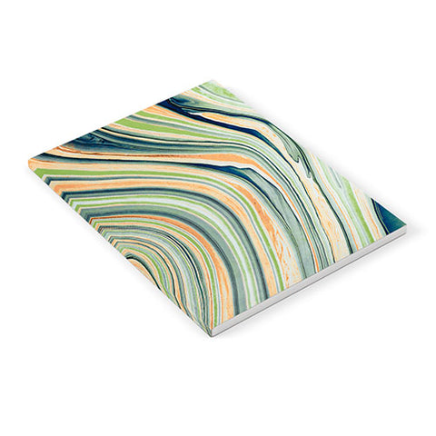 Marta Barragan Camarasa Watercolor marble waves Notebook