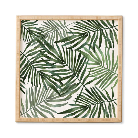 Marta Barragan Camarasa Watercolor simple leaves Framed Wall Art