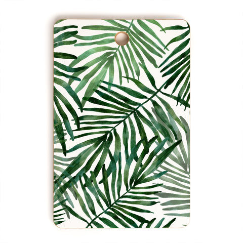 Marta Barragan Camarasa Watercolor simple leaves Cutting Board Rectangle