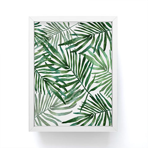 Marta Barragan Camarasa Watercolor simple leaves Framed Mini Art Print