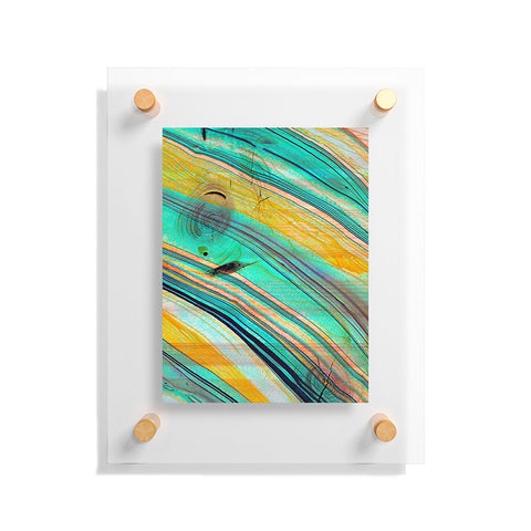 Marta Barragan Camarasa Watercolor strokes on wood I Floating Acrylic Print