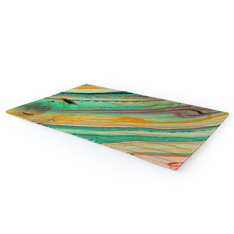 Marta Barragan Camarasa Watercolor strokes on wood I Area Rug
