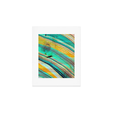 Marta Barragan Camarasa Watercolor strokes on wood I Art Print