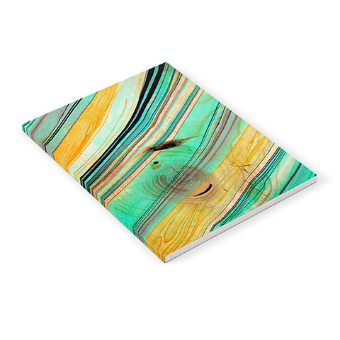 Marta Barragan Camarasa Watercolor strokes on wood I Notebook