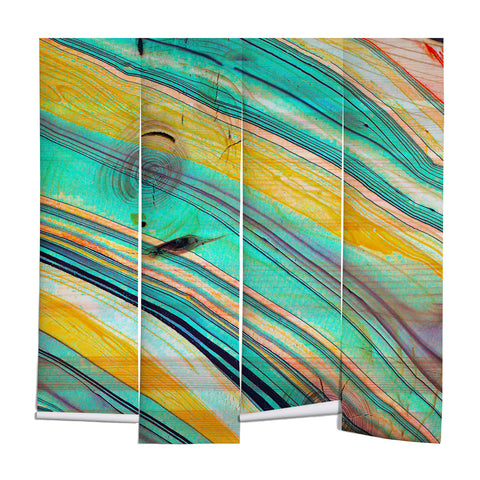 Marta Barragan Camarasa Watercolor strokes on wood I Wall Mural