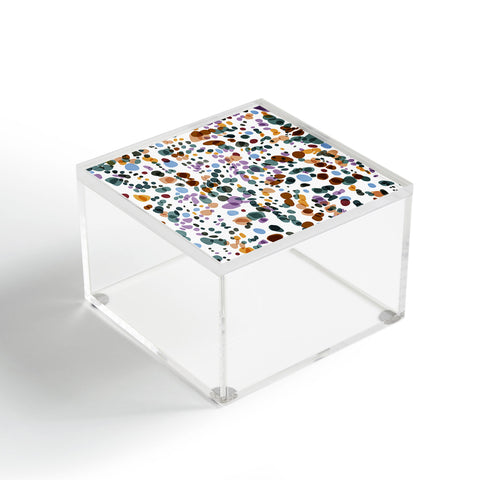Marta Barragan Camarasa Waves dots colorful Acrylic Box
