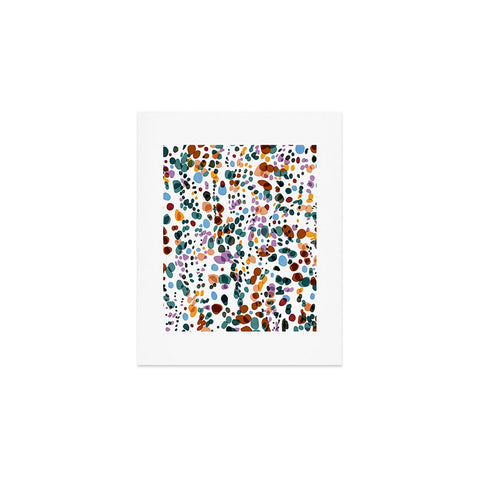 Marta Barragan Camarasa Waves dots colorful Art Print