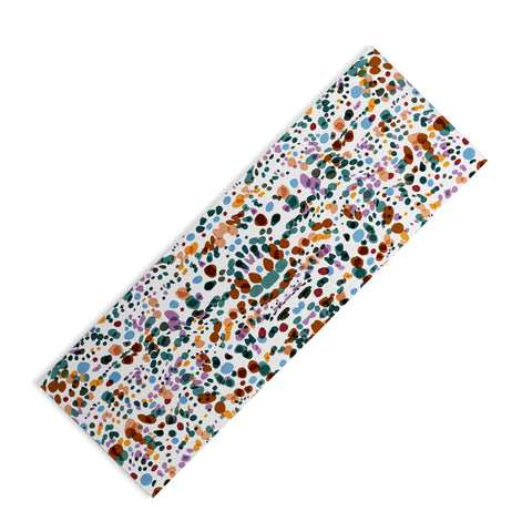 Marta Barragan Camarasa Waves dots colorful Yoga Mat