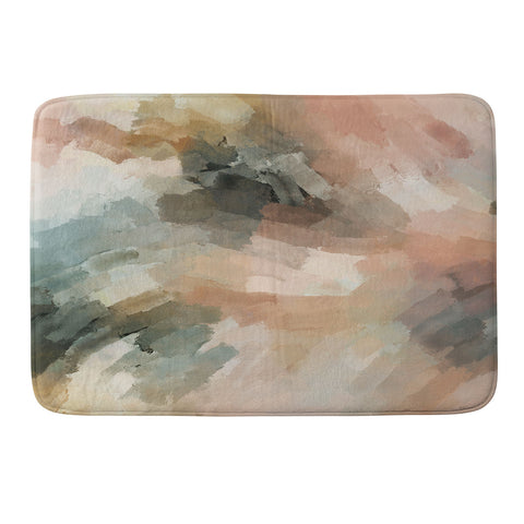Marta Barragan Camarasa Waves strokes III Memory Foam Bath Mat