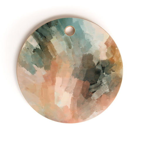 Marta Barragan Camarasa Waves strokes III Cutting Board Round