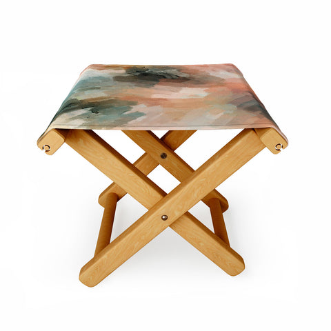Marta Barragan Camarasa Waves strokes III Folding Stool