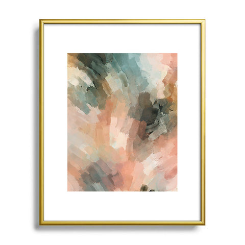 Marta Barragan Camarasa Waves strokes III Metal Framed Art Print
