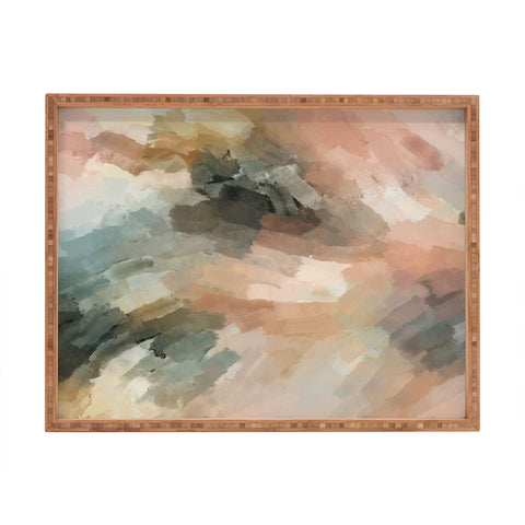 Marta Barragan Camarasa Waves strokes III Rectangular Tray