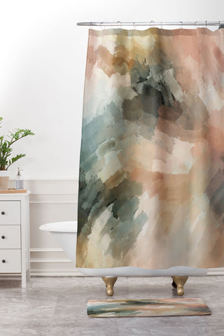 Marta Barragan Camarasa Waves strokes III Shower Curtain And Mat