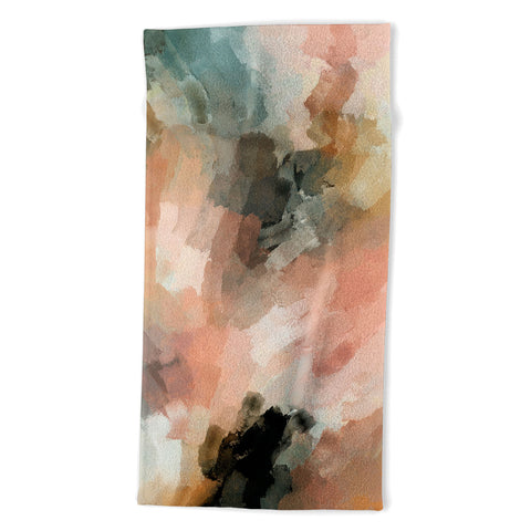 Marta Barragan Camarasa Waves strokes III Beach Towel