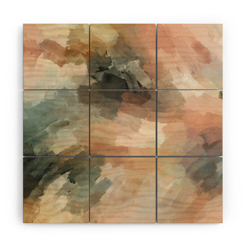 Marta Barragan Camarasa Waves strokes III Wood Wall Mural