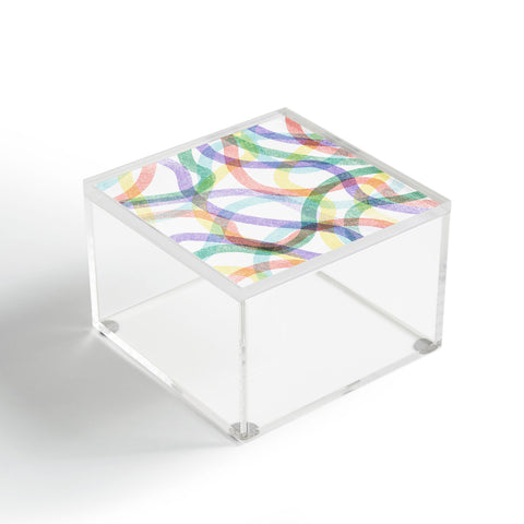 Marta Barragan Camarasa Wavy Summer Stripes Acrylic Box