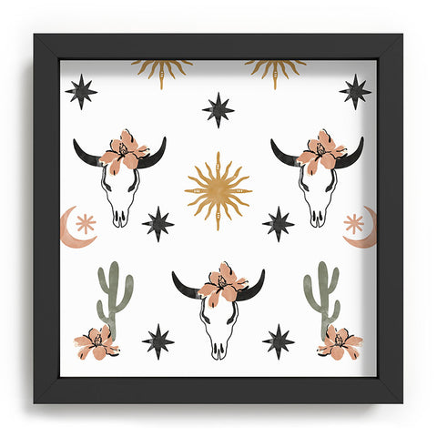 Marta Barragan Camarasa Western desert boho I Recessed Framing Square