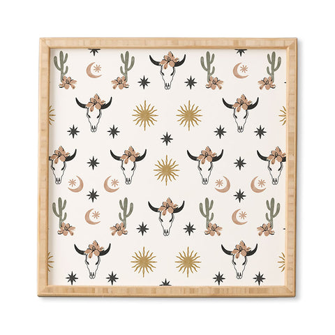 Marta Barragan Camarasa Western desert boho I Framed Wall Art