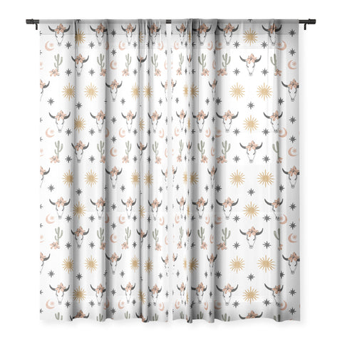 Marta Barragan Camarasa Western desert boho I Sheer Window Curtain