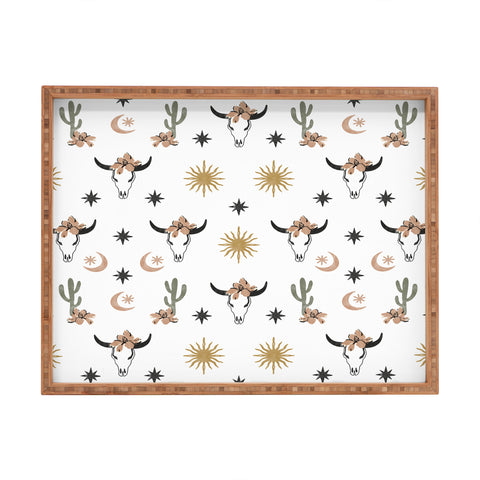 Marta Barragan Camarasa Western desert boho I Rectangular Tray
