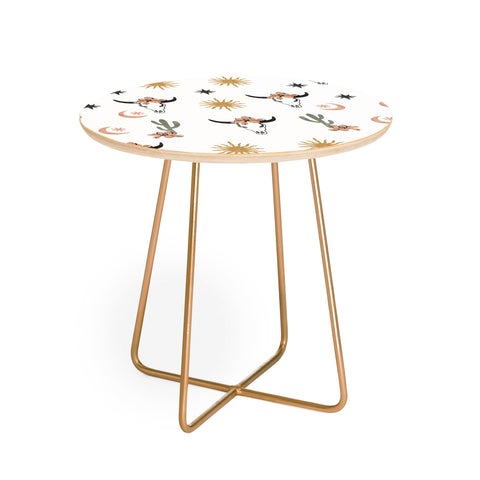 Marta Barragan Camarasa Western desert boho I Round Side Table