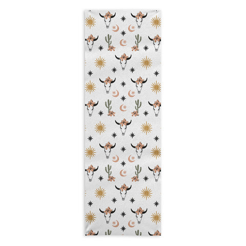 Marta Barragan Camarasa Western desert boho I Yoga Towel