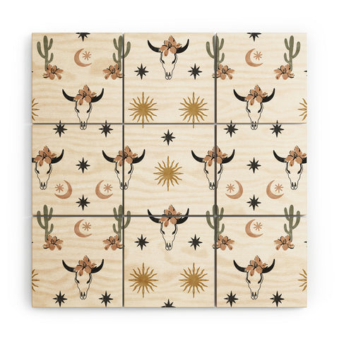 Marta Barragan Camarasa Western desert boho I Wood Wall Mural
