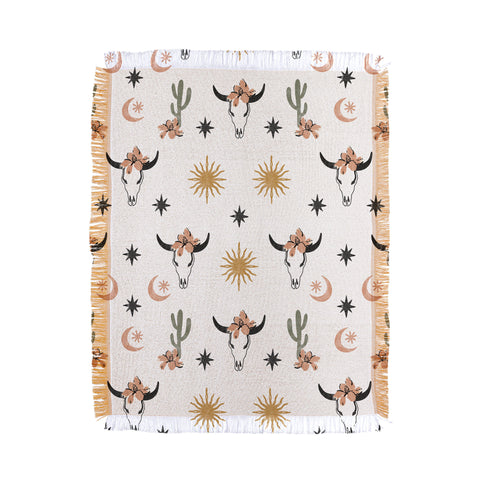 Marta Barragan Camarasa Western desert boho I Throw Blanket