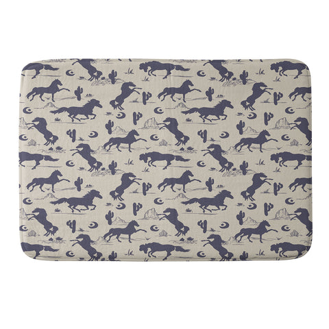 Marta Barragan Camarasa Western landscape Memory Foam Bath Mat