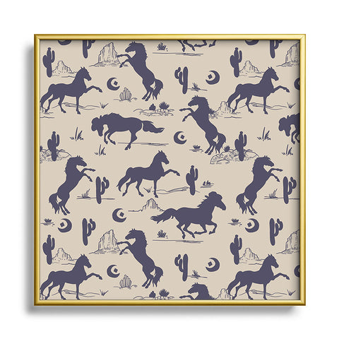 Marta Barragan Camarasa Western landscape Square Metal Framed Art Print