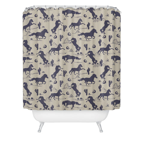Marta Barragan Camarasa Western landscape Shower Curtain