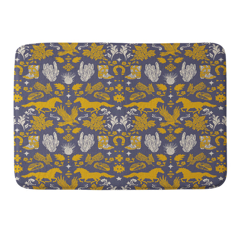 Marta Barragan Camarasa Western ornaments Memory Foam Bath Mat