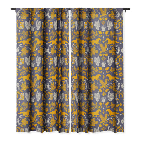 Marta Barragan Camarasa Western ornaments Blackout Window Curtain